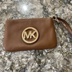 Michael Kors Genuine Leather Wristlet